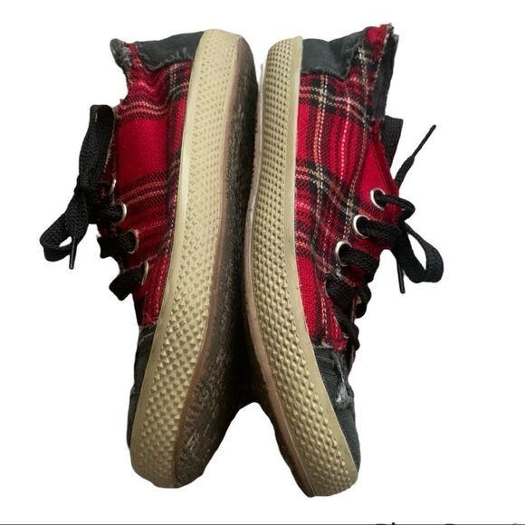 Unbranded Gray & Plaid Canvas Sneakers Size 38 - Picture 7 of 11